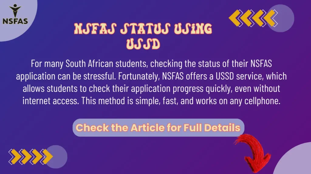 How Can I Check my NSFAS Status Using USSD  