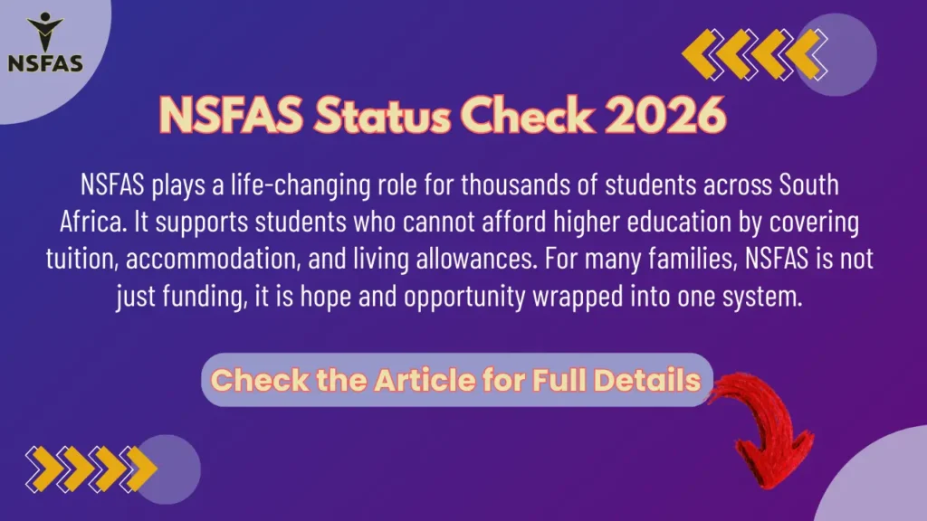 NSFAS Status Check 2026 Complete Details Step by Step