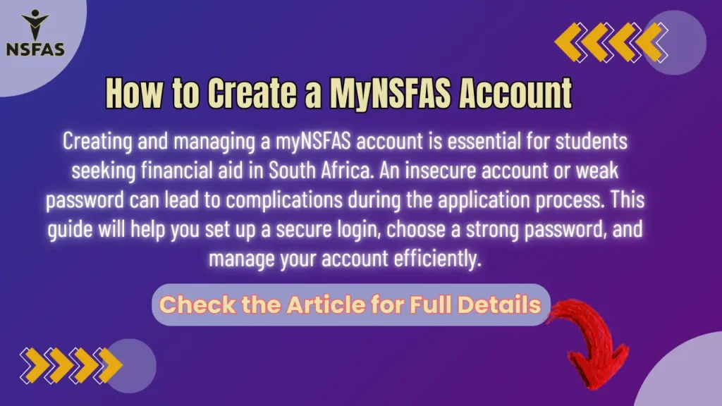 Tips for Managing Your myNSFAS Account Login Securely