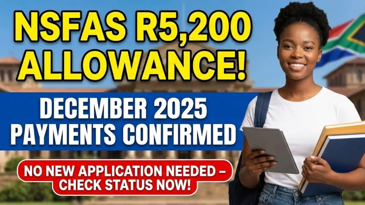 NSFAS R5200 December 2025 Allowance Find Out Payment Distribution Details