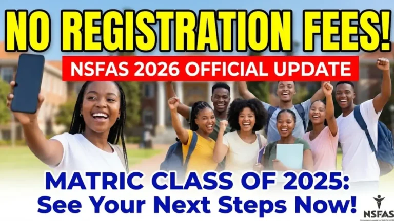NSFAS 2026 Funding Measures After Matric Results Full Details Explained
