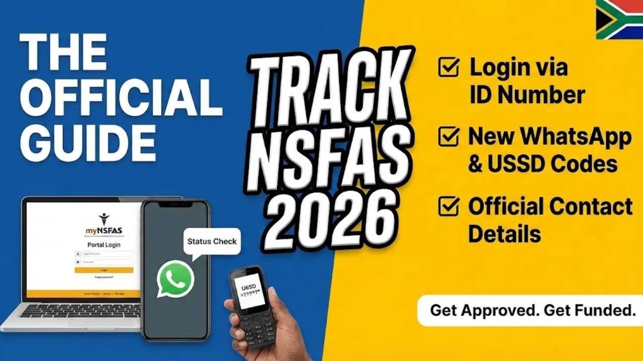 NSFAS Status Check Using ID Number 2026 Login Track & NSFAS Contact Details