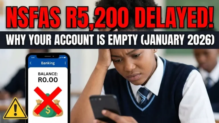 NSFAS January 2026 Allowance R5200 Ongoing Delays Cause Widespread Concern Among Students Nationwide