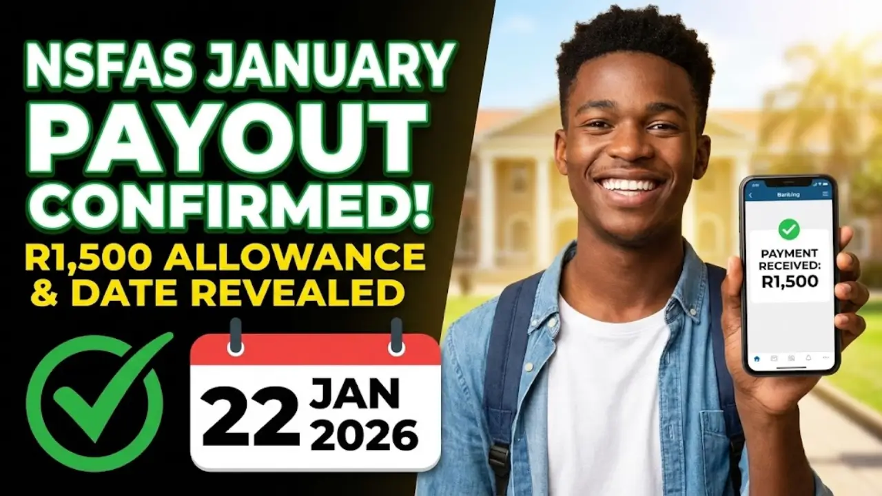 NSFAS january Payout Update Good News For Student Payment Start on 22 January 2026
