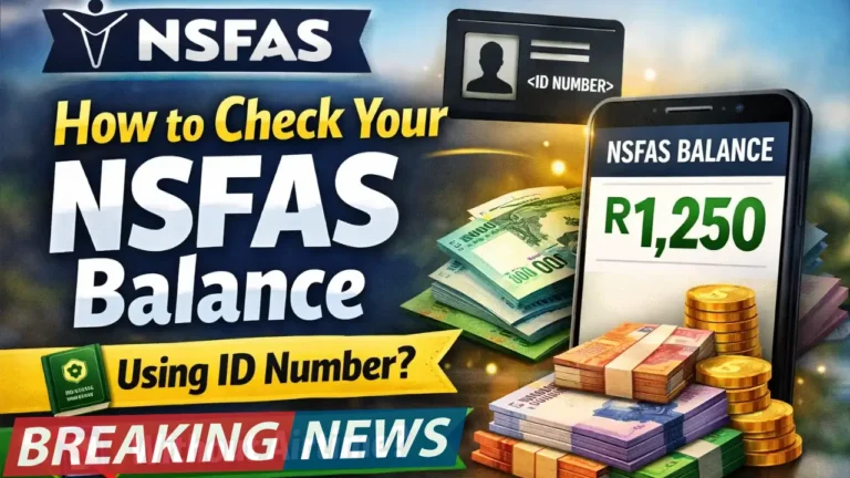 NSFAS Balance Check 2026 How to Check Track NSFAS Using Reference Number