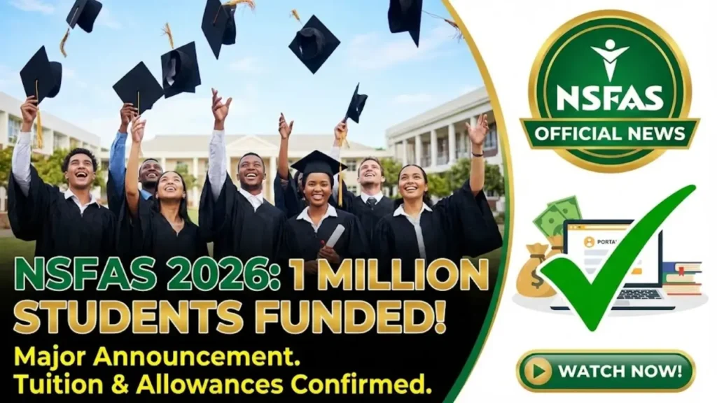 NSFAS Funds Over One Million Learners Student In South Africa