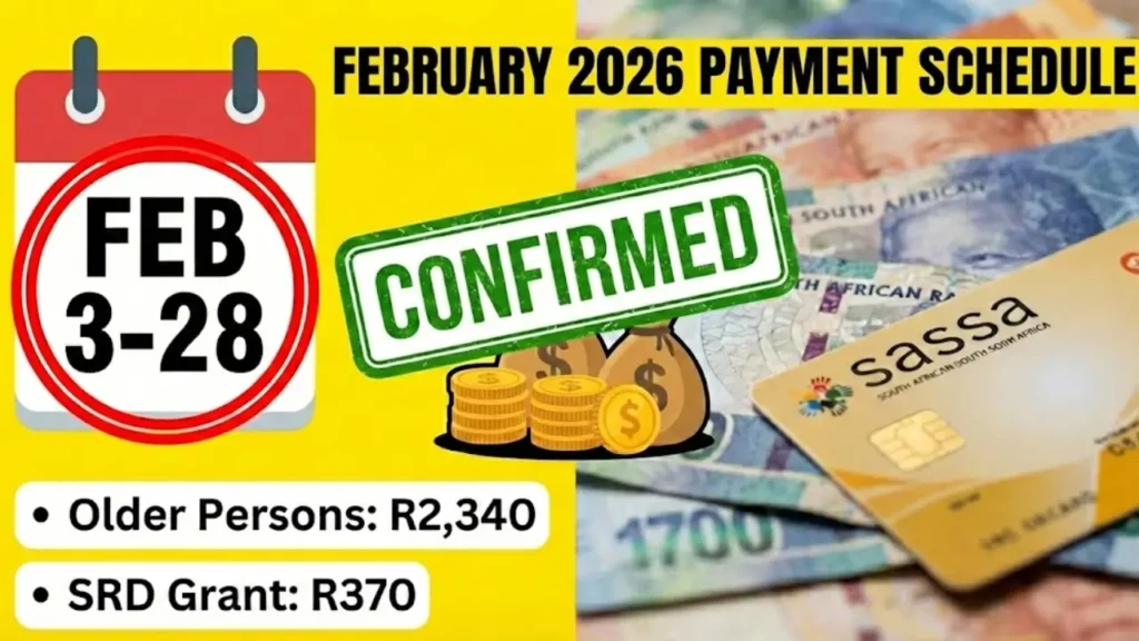 SASSA February 2026 Grant Payments Details Official Schedule Check Online
