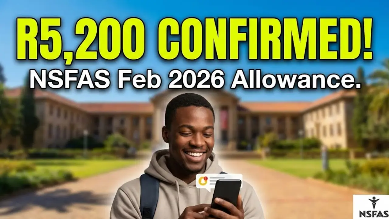 NSFAS Confirms R5200 Allowance Payment Dates Announced For University and TVET Students and February Funding Confirmed