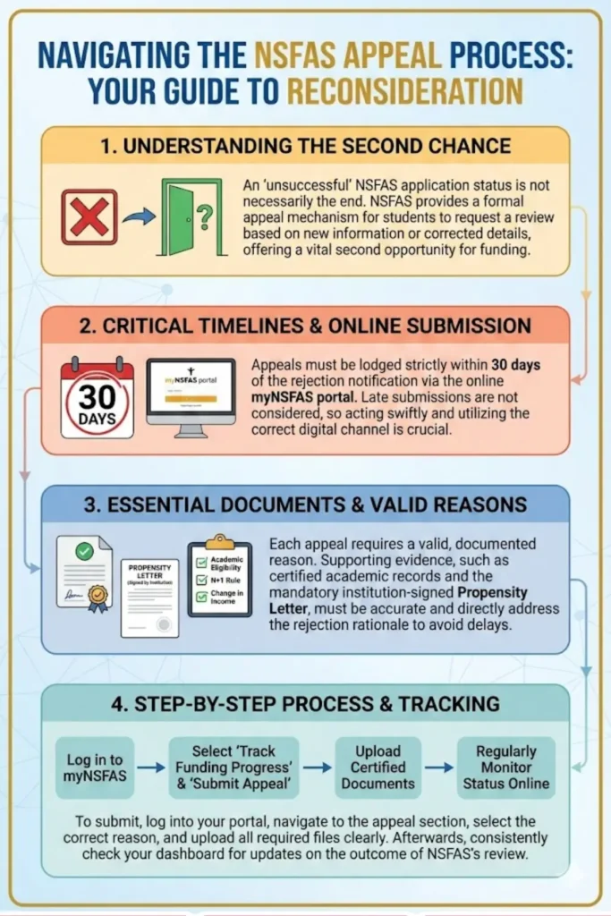 Submit your NSFAS Appeal Within 30 Days of an Unsuccessful Status