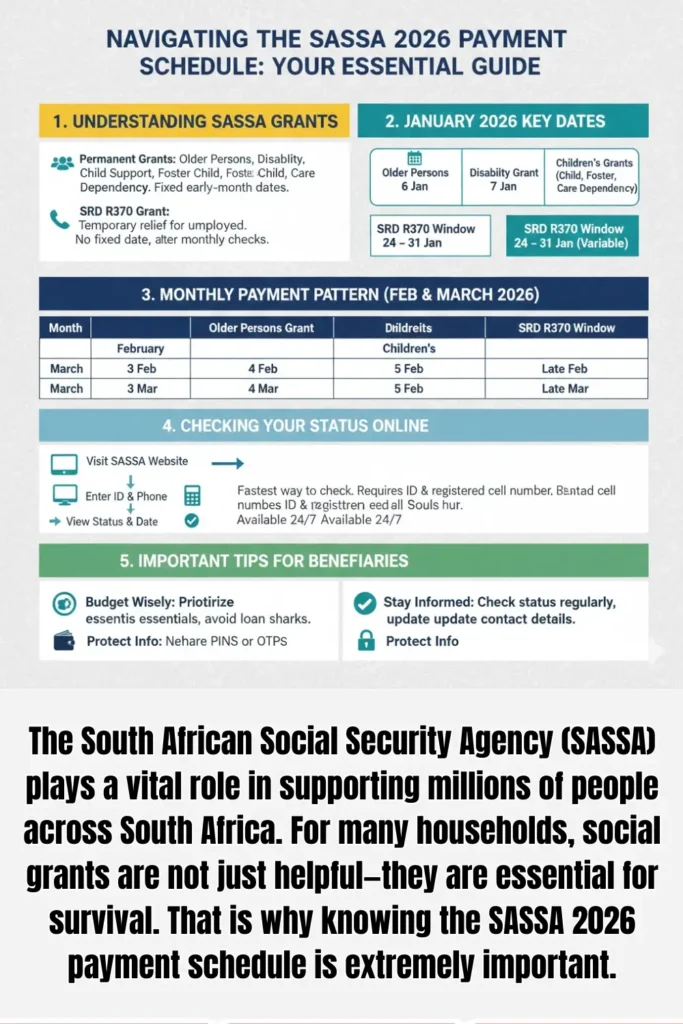 SASSA 2026 Payment Schedule Check Online Step by Step