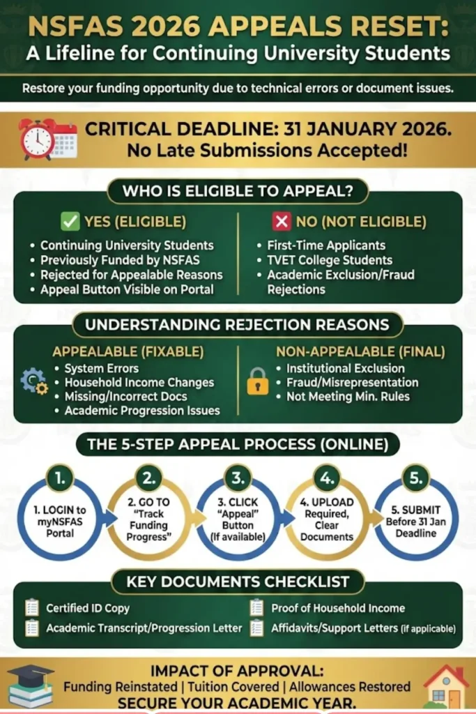 NSFAS Appeals Now Open Check Step by Step Complete Details