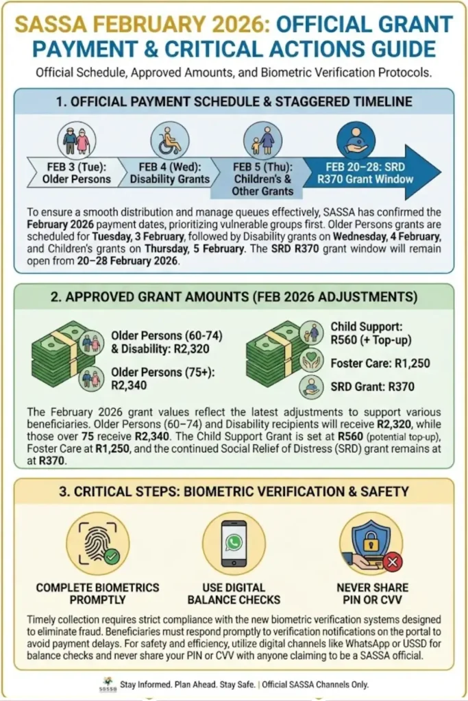 SASSA February 2026 Grant Payments Details Official Schedule Check Online 