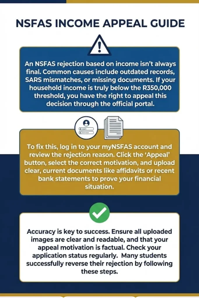 NSFAS Application Rejected & Check Login Problems and Easy Solutions Step by Step