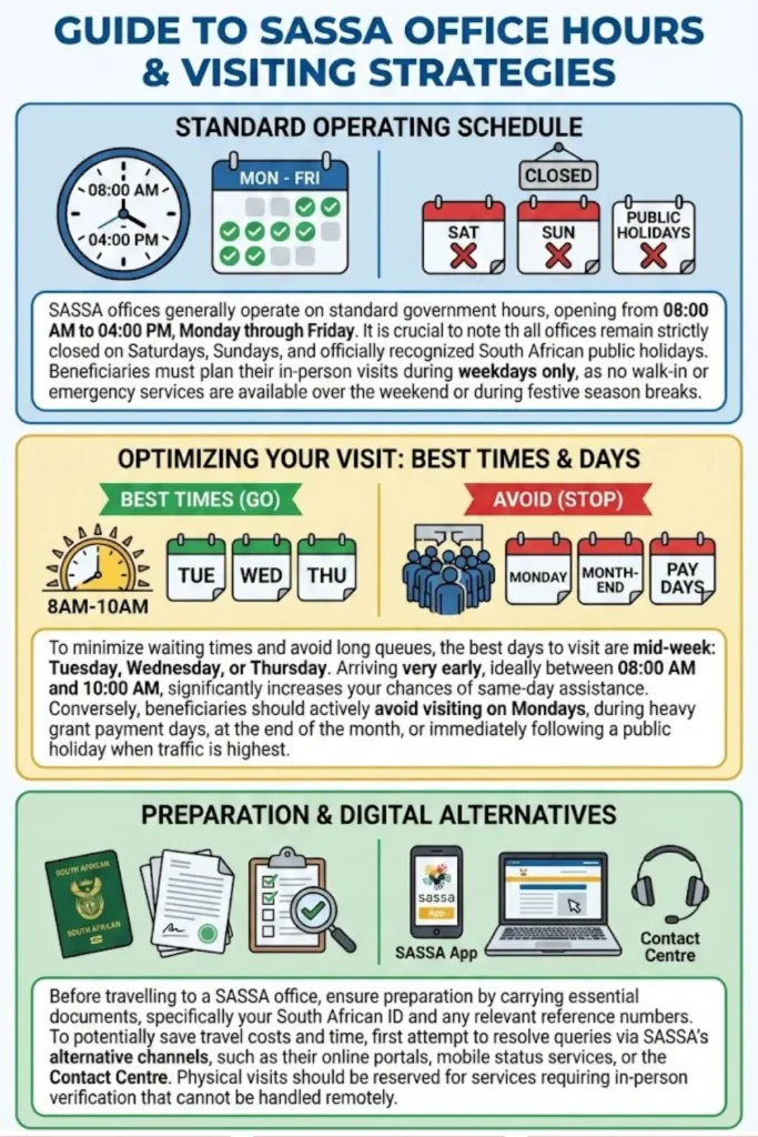 SASSA Office Opening Hours Best Days and Times to Visit a SASSA Office