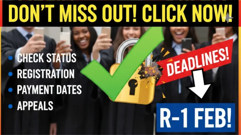 NSFAS 2026 Applications Finalised Status Check Online & Check Complete Funding Details