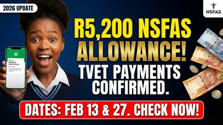 NSFAS Payment Dates for TVET Colleges 2026 & NSFAS Pays R4.2bn to Universities and Colleges