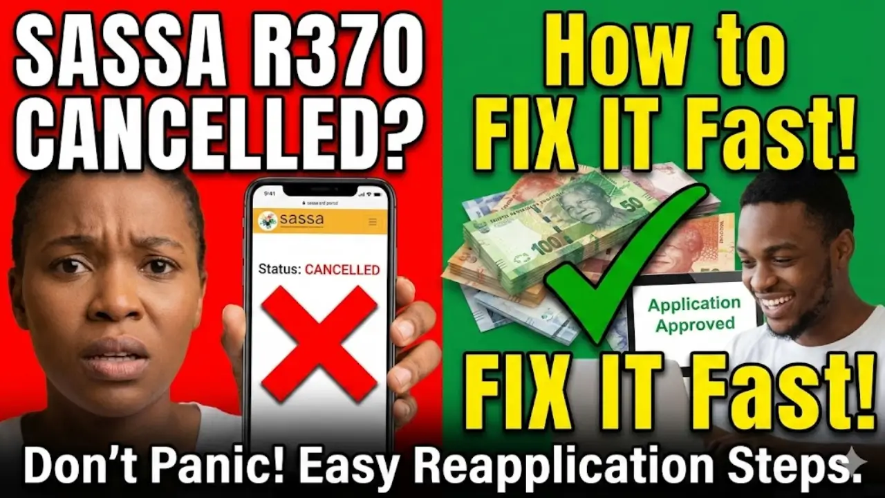 SASSA Cancelled Status 2026 How to Reapply After Cancellation