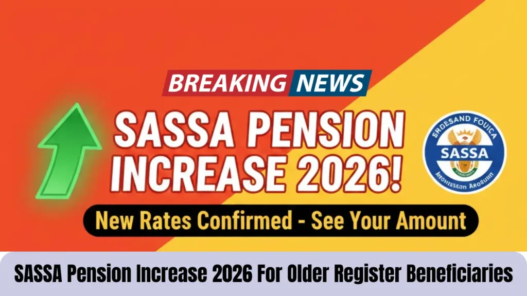 SASSA Pension Increase 2026 For Older Register Beneficiaries