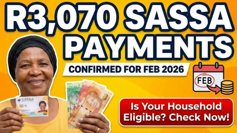 R3070 SASSA Grant Check Eligibility and Payment Schedule