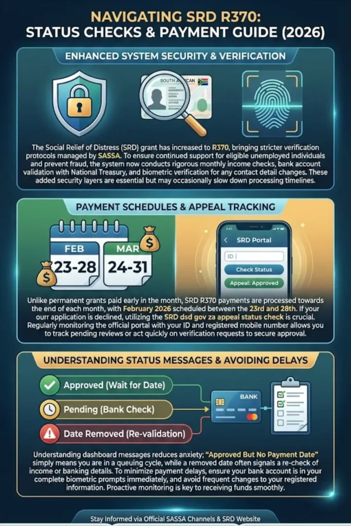 SRD dsd gov za Appeal Status Check Latest SRD R370 Payment Dates