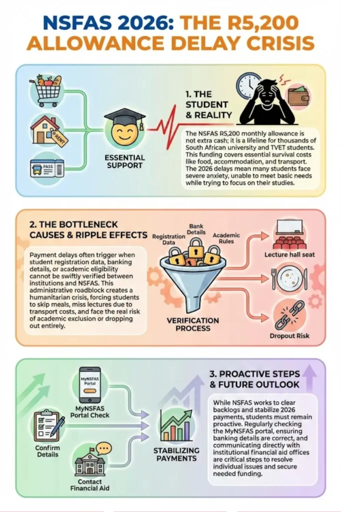 NSFAS R5200 Delay 2026 If You are Having any Problems with Your Funding, you Should Review the Situation