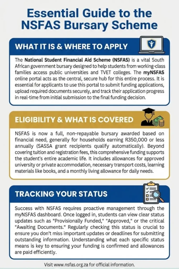 MyNSFAS org za Login Status Check Online Step by Step 