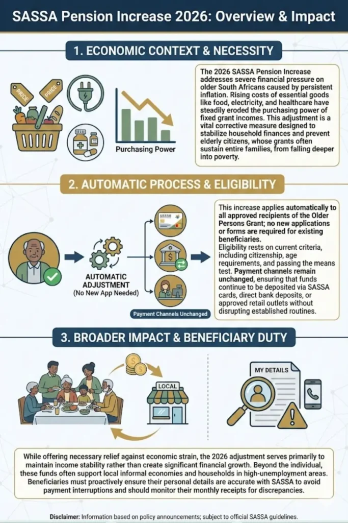 SASSA Pension Increase 2026 For Older Register Beneficiaries
