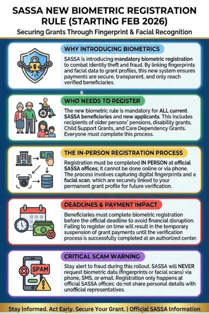 SASSA Biometric Registration Rule Check Who Needs to Register Biometrically