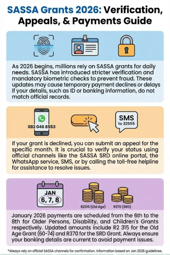 SASSA Appeal For Declined Months Check Online SASSA Status Through WhatsApp, SMS, or Call   