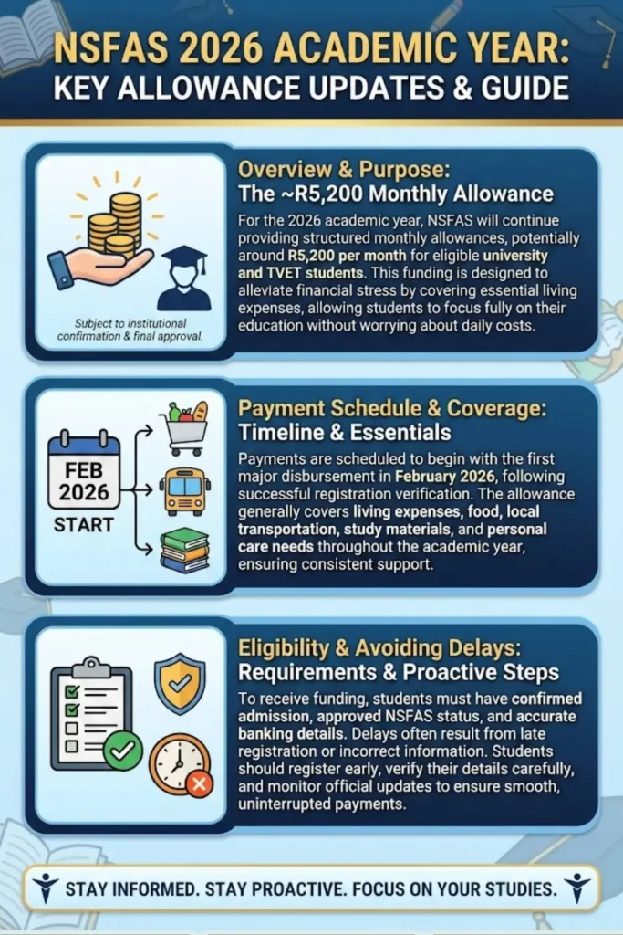 R5200 NSFAS Allowance 2026 Check Payment Schedule and Disbursement Timeline
